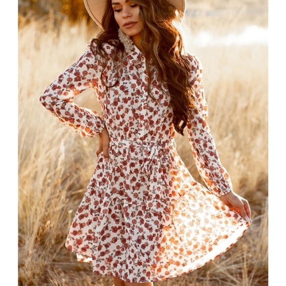 Joyfolie Boutique Women's Dress Aeron Floral S - Picture 1 of 8